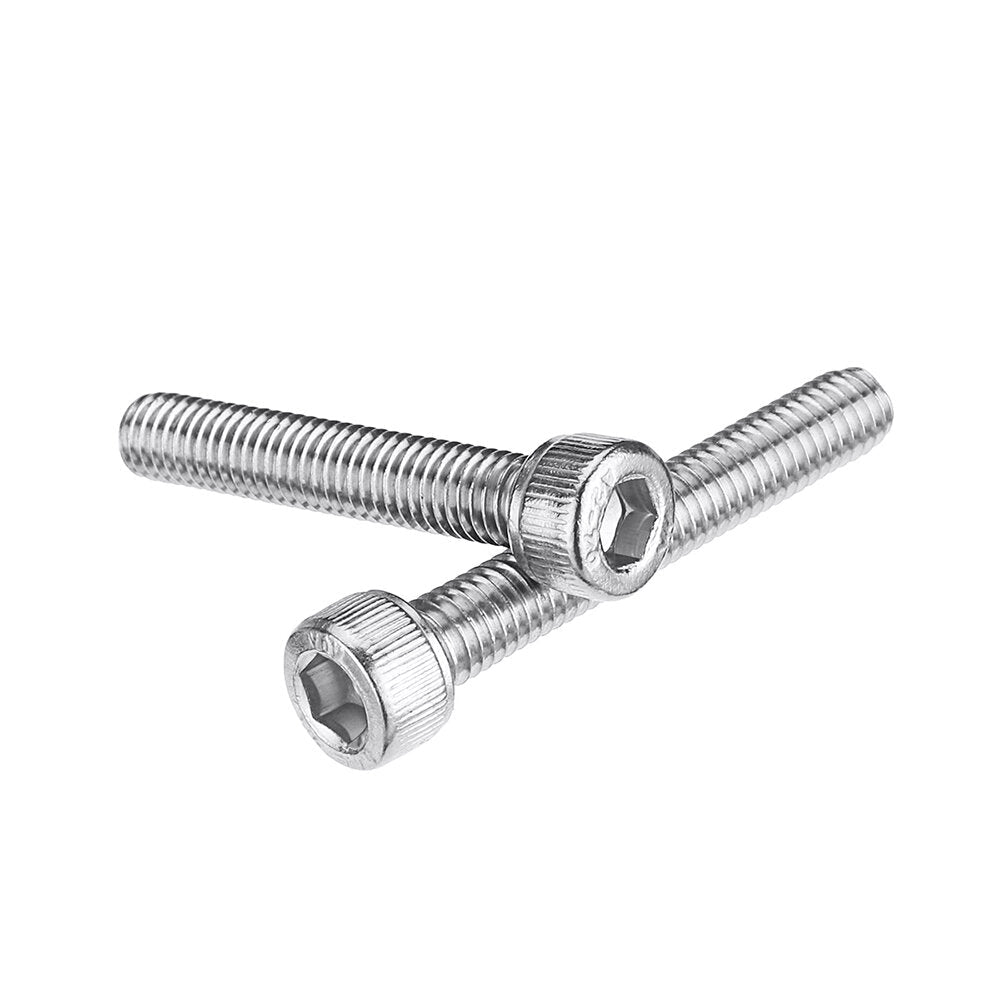 88Pcs M6 Hex Socket Cap Head Screw Bolts Assortment Set 304 Stainless Steel