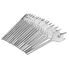 17Pcs 6-38mm Flat Drill Bit Set High Carbon Steel Cutter Carpenter Tool Woodworking
