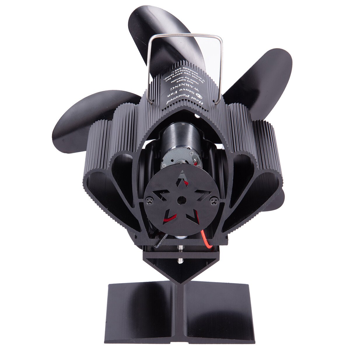 1350RPM Silent 25dB 5 Leaves Stove Fan Heat Powered Energy Saving Fireplace Fan