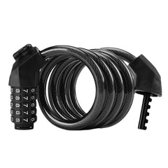 5 Number Bicycle Password Lock Anti-Theft Durable Long Spring Wire Motorcycle Bicycle Safety Riding Cycling Lock