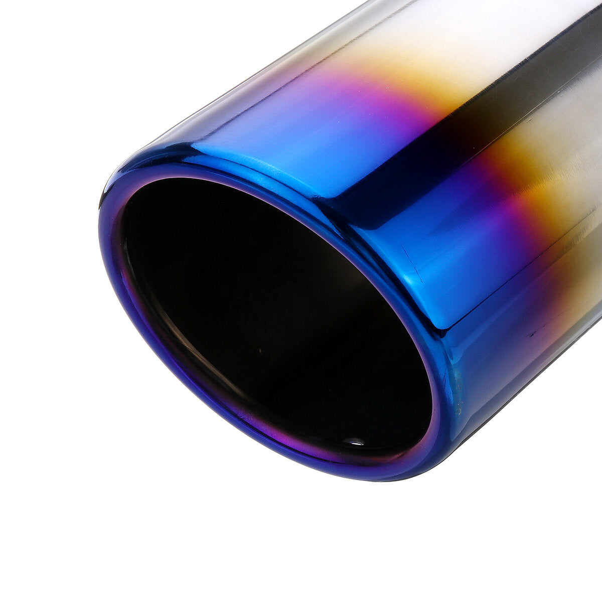 54mm-76mm Car Rear Exhaust Pipe Tail Muffler Tip Round Stainless Steel Universal