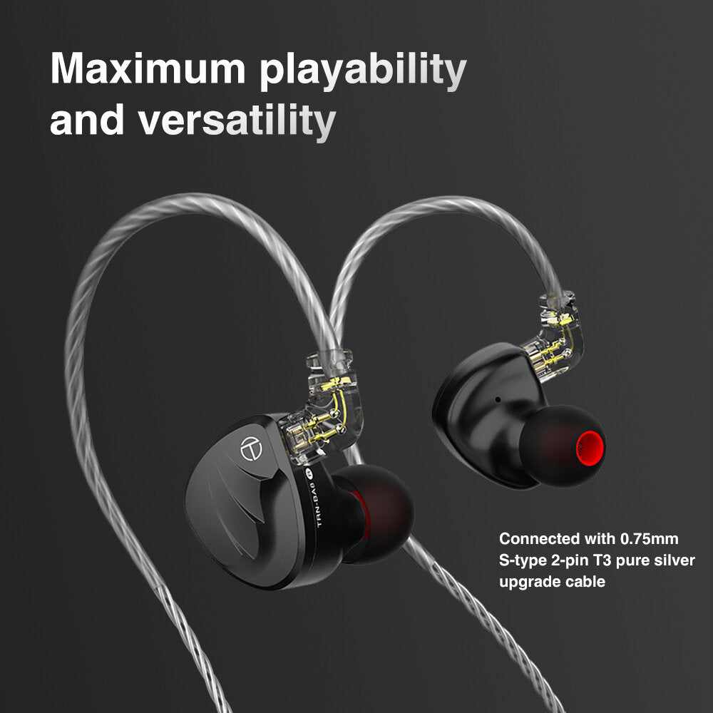 In Ear Earphone Eight-Unit Balanced Armature Pure Moving Iron Hi-Fi Fever Monitor Earphone Wheat Wire Control Changeable Line Headphone With Mic