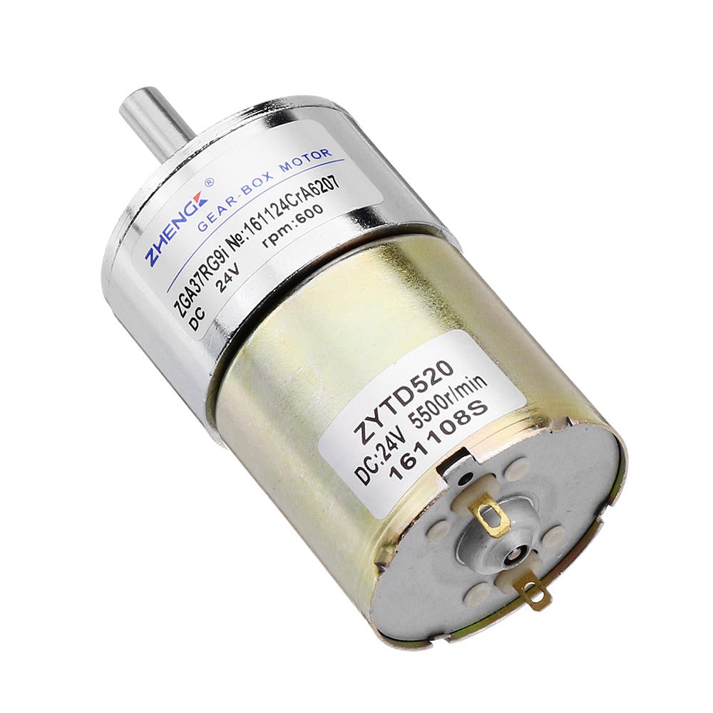 24V 600rpm Reduction Motor DC Gear 3mm Shaft