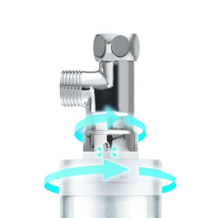 3 In 1 Pre-filter Pipe Connection Water Filter 5L/min Flow Rate for Kitchen Bathroom Transparent