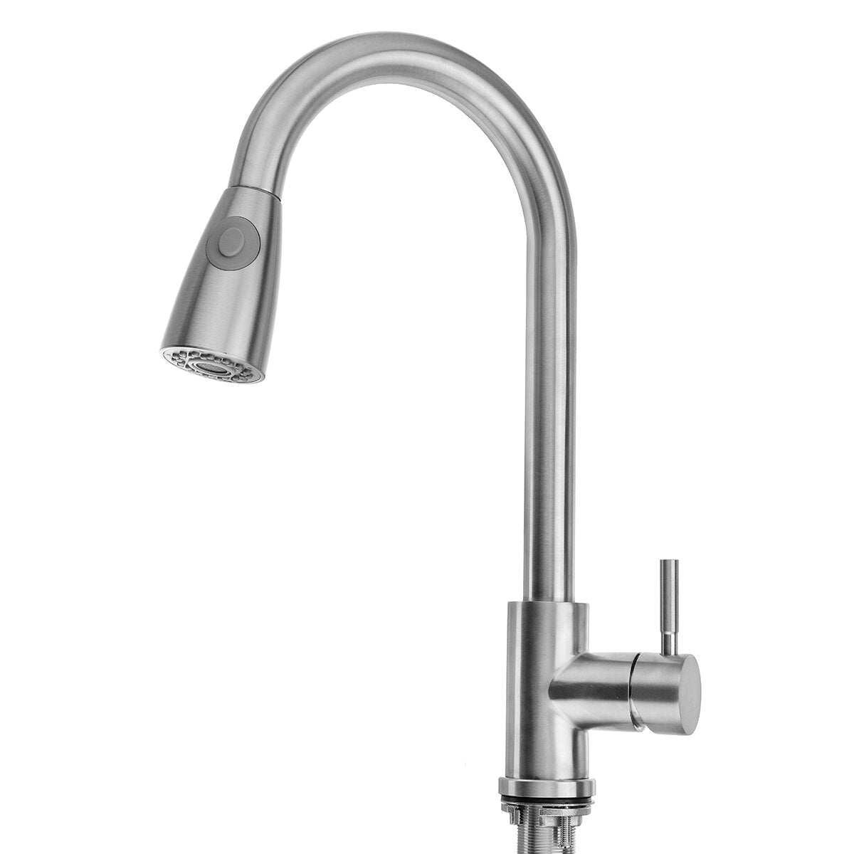Kitchen Sink Faucet Pull Out Sprayer Head Two Water Spray Mode Stainless Steel Mixer Tap