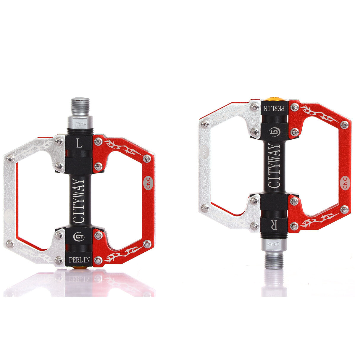 Aluminum Alloy Mountain Bike Flat Platform Sealed Bearing Axle 9/16" Cycling Bicycle Pedals