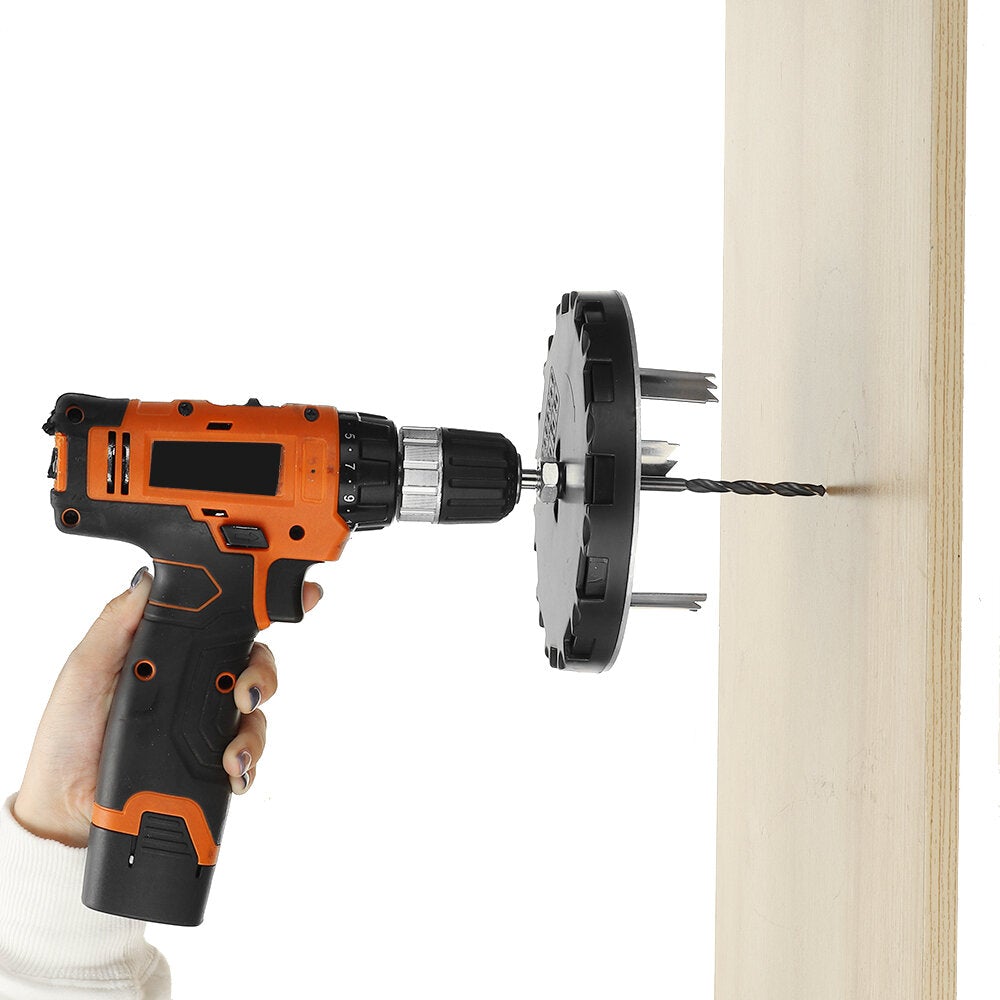 Hole Punching Saw Cutter 45-130mm Adjustable for Plywood Cork Gypsum Board Panel