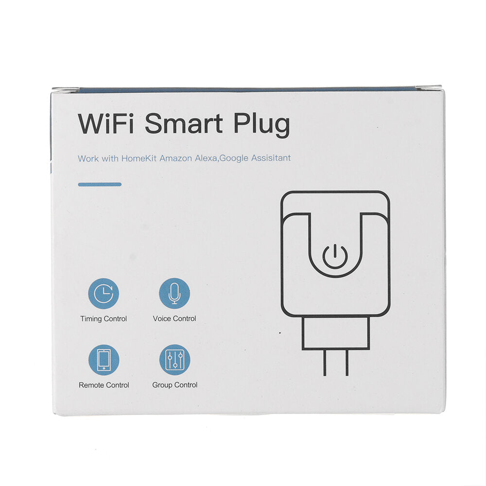 WiFi Smart Plug Home Power Switch Socket Outle 2.4GHzNet Works with Alexa/Google Assistant Timer No Hub Required 2pcs 15A EU