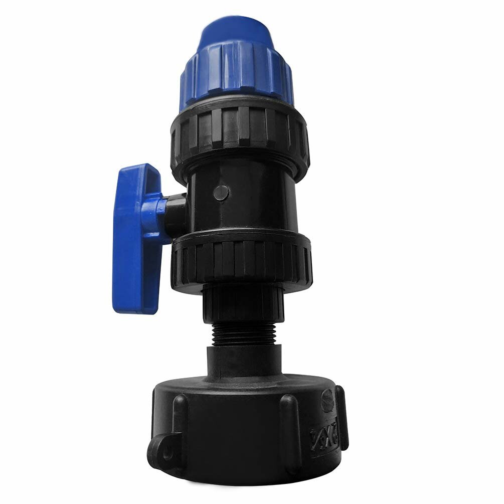 Ton Barrel Water Tank Connector Garden Tap Thread 1/4"(25mm) Plastic Fitting Tool Adapter Brass Valve Outlet Type
