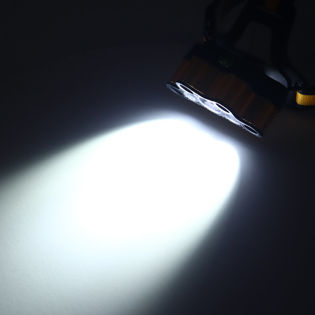 2501-B 6-Modes 7xT6+2xQ5 LED Outdoor Head Torch Waterproof Ultra Bright Headlamp With SOS Whistle