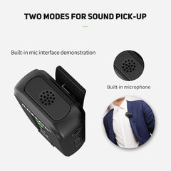Potable 2.4G Wireless Lavalier Microphone System Video for Smartphone DSLR Cameras
