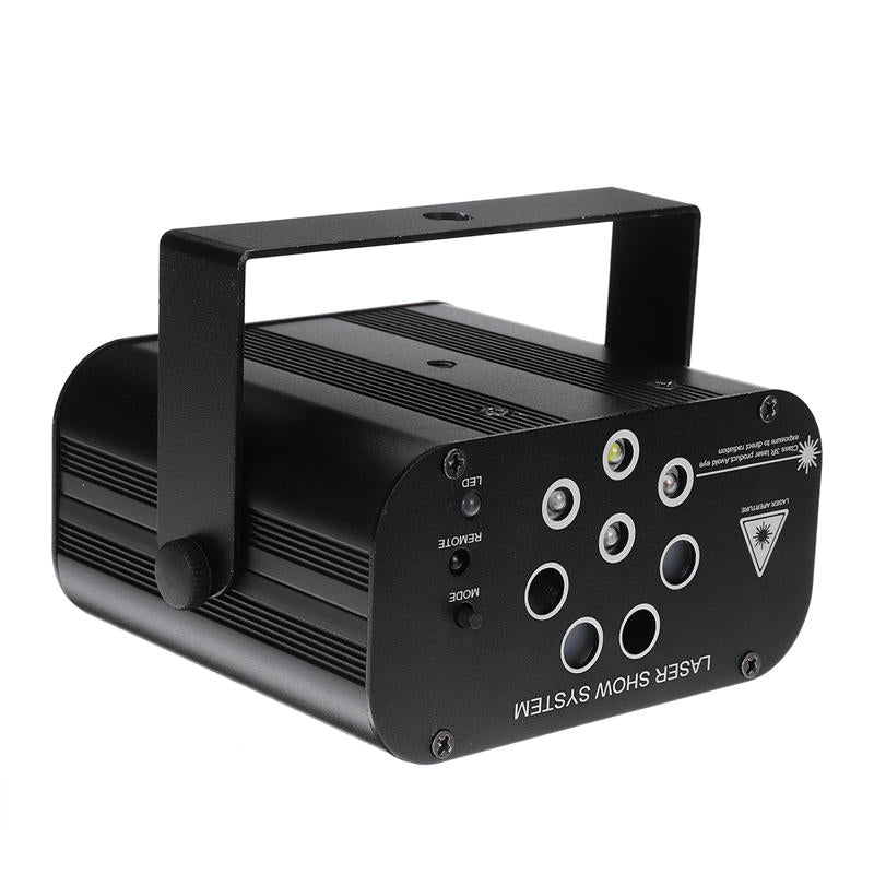30W RGBW LED 128 Pattern Stage Light Auto/Voice/Remote Control DJ Club KTV Disco AC110-240V