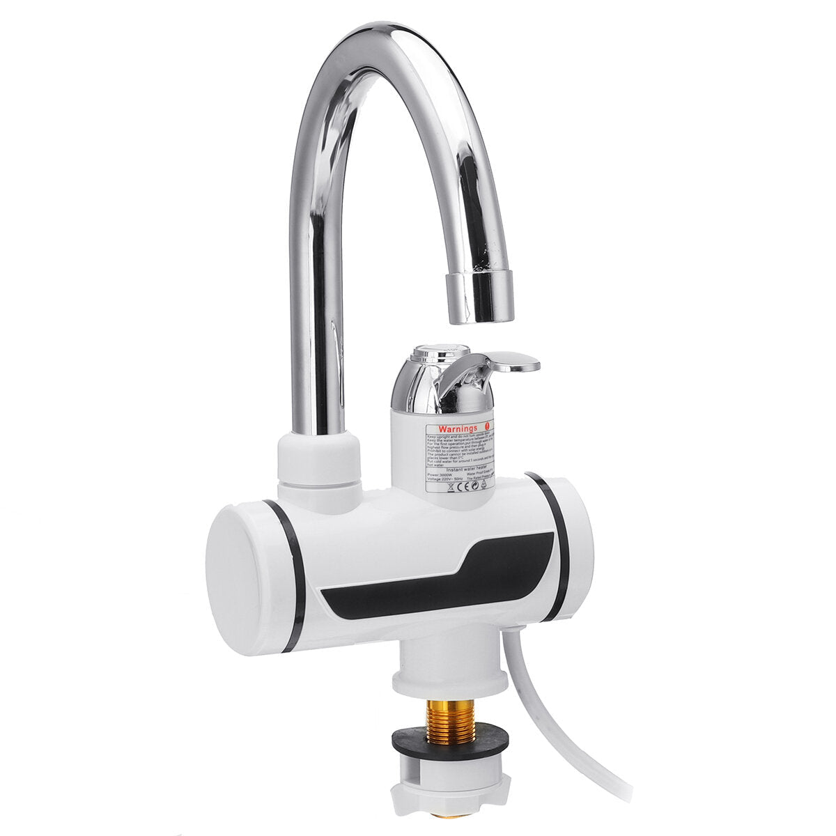 3000W 220V Electric Faucet Tap Hot Water Heater Instant LED Display For Home Bathroom Kitchen With Showerhead