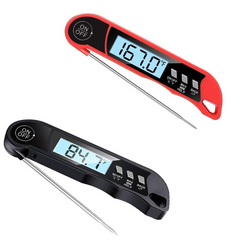 Meat Cooking Thermometer Digital Instant Read Portable Foldable LED Display for Home Kitchen BBQ Grill Baking