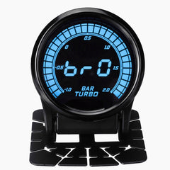 2'' 52mm Car Turbo Boost Pressure Gauge Meter Digital LED Display w/Sensor 2 BAR