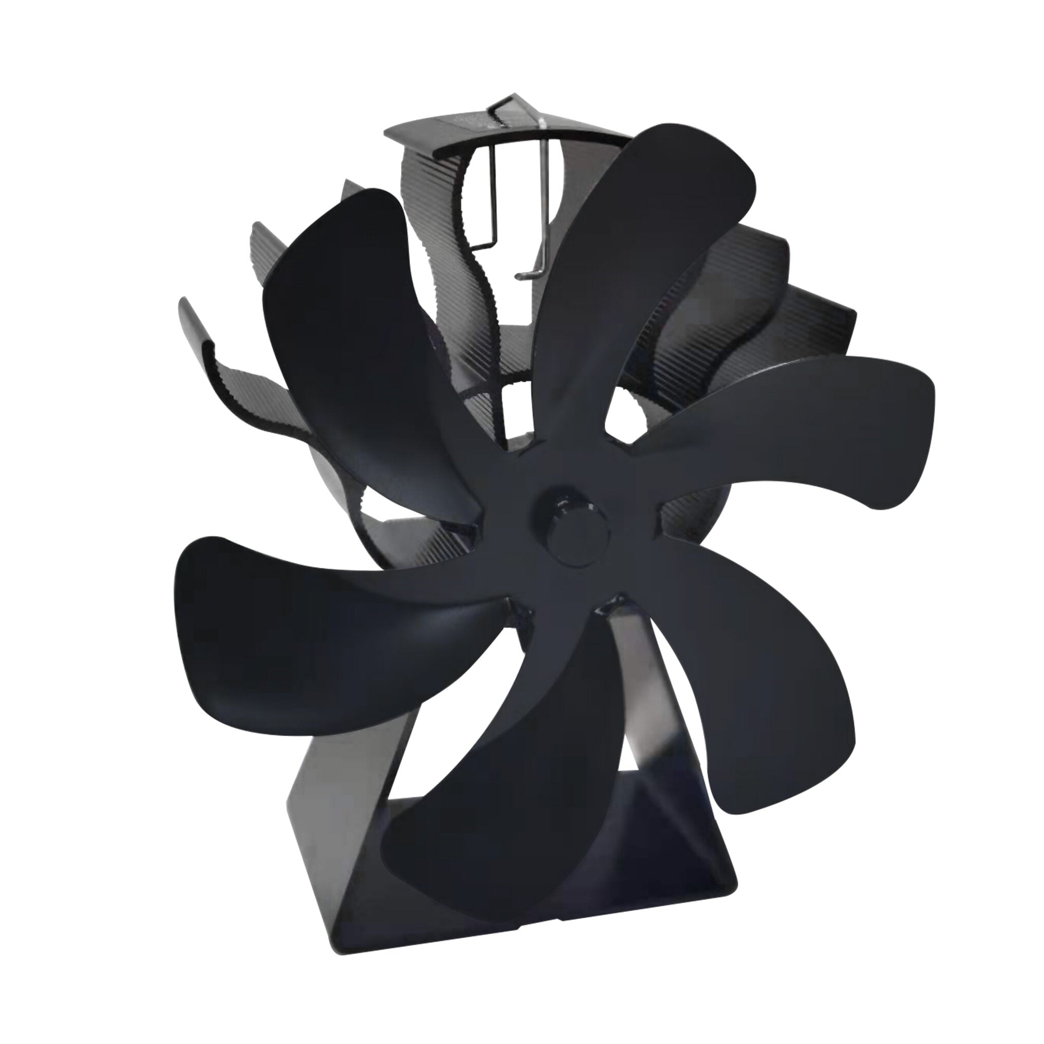 Fireplace Fan 6 Blades Heat Powered Stove Fan Top Burner Fireplace Silent Eco Heater Fan Home Efficient Heat Distribution