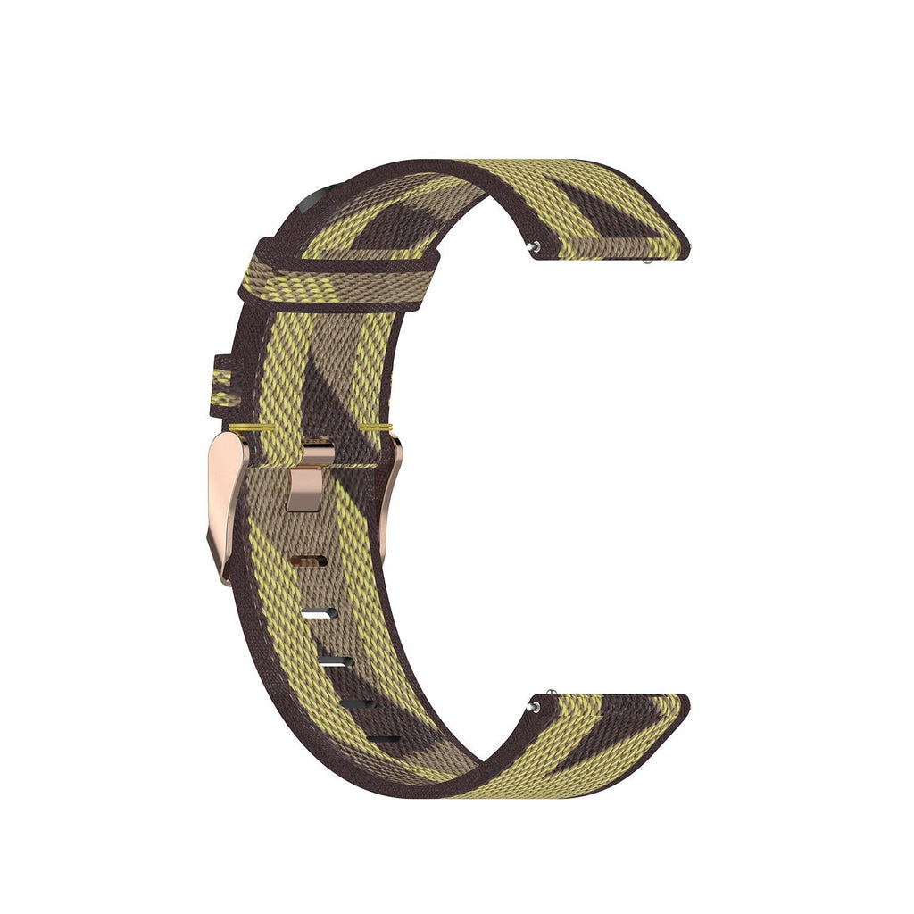 20mm Nylon Stripe Watch Band Watch Band Replacement for Smart Watch Non-original