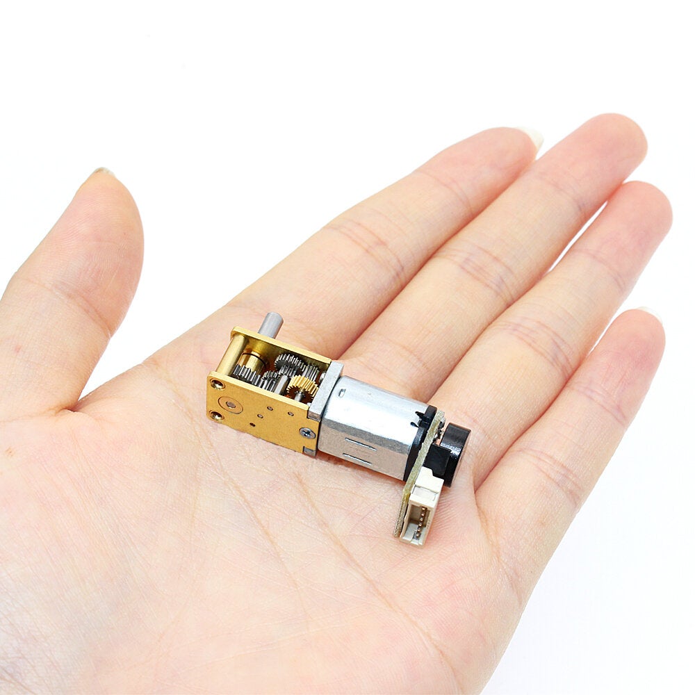 Gear Motor DC 12V Encoding Worm Geared Motor