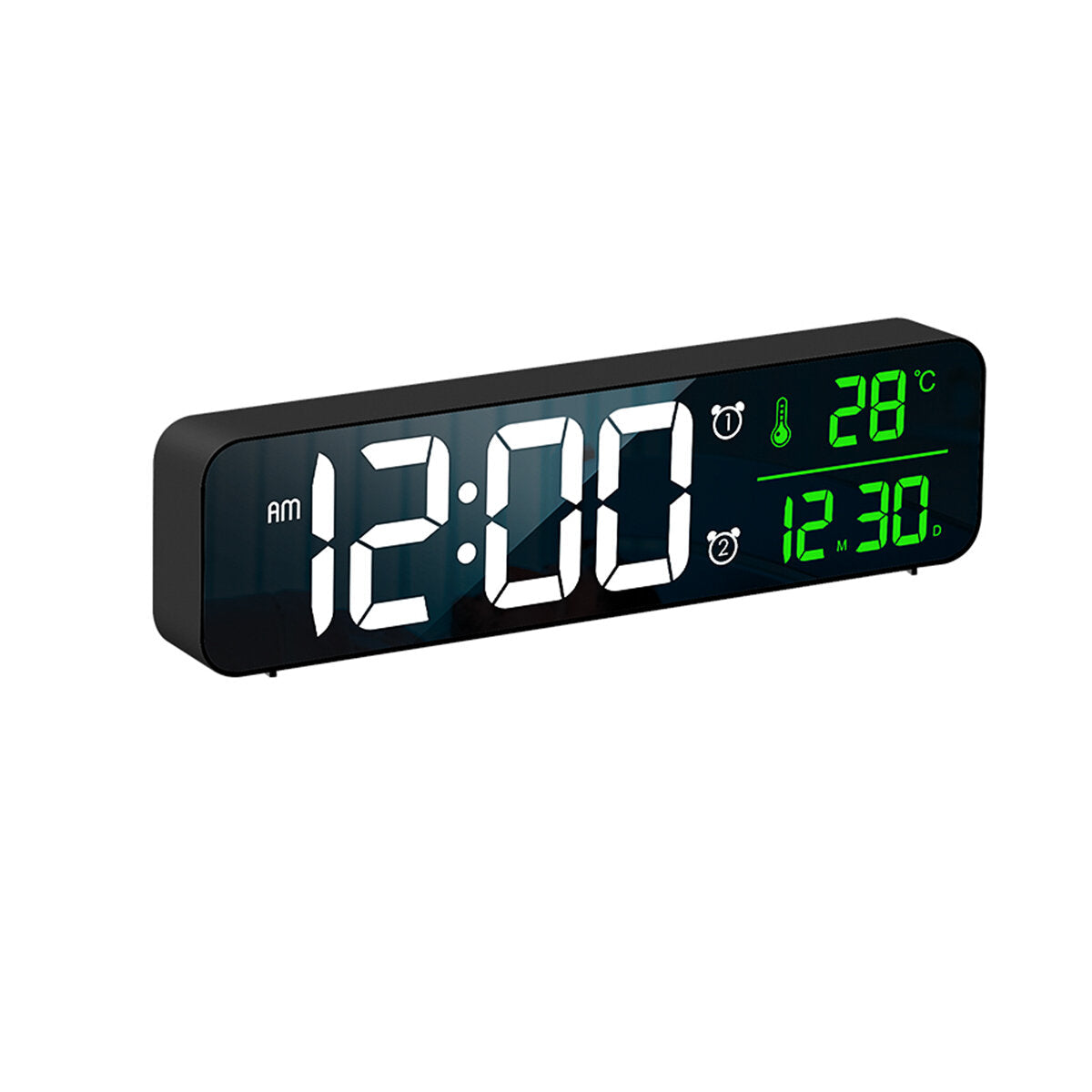 LED Digital Alarm Clock Wired Watch for Bedroom Table Digital Snooze Mirror Clock