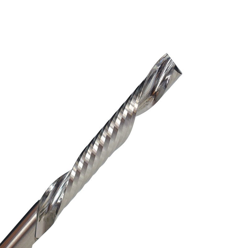 4-8mm Shank Left Hand Tungsten Carbide Milling Cutter End Mill Single Flute Spiral Cutters Engraving Tool