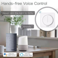 WiFi Smart Touch Light Dimmer Switch Touch Timer Brightness Memory Smart Life/Tuya APP Remote Control Work with Alexa Google