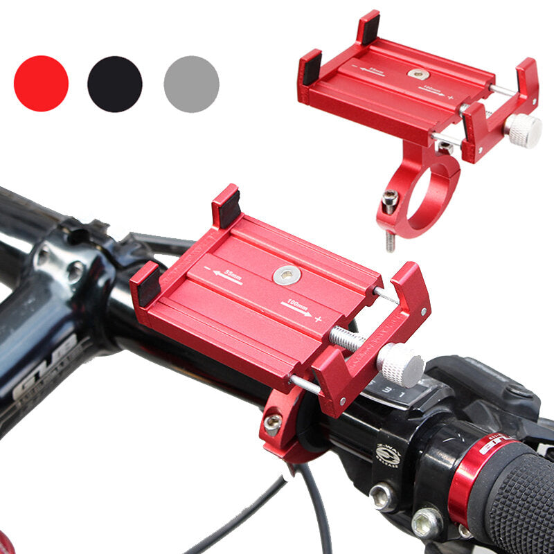 Adjustable Bicycle Phone Holder GPS Bracket MTB Mountain Bike Handlebar Anti-Slip Stand for 3.5" to 6.2" Phones11