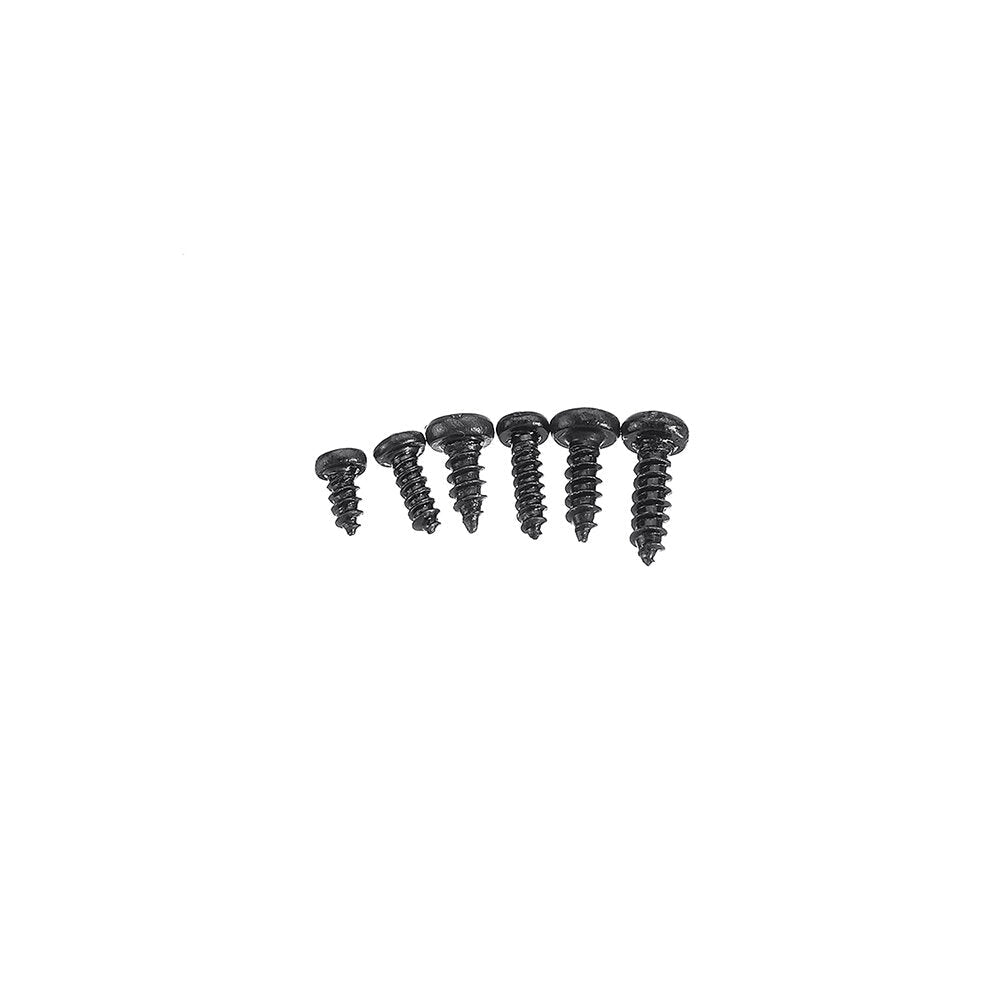 1200Pcs Mini Phillips Screw Micro Electronic Black Round Head Self Tapping Screw Kit M1 M1.2 M1.4 M1.7