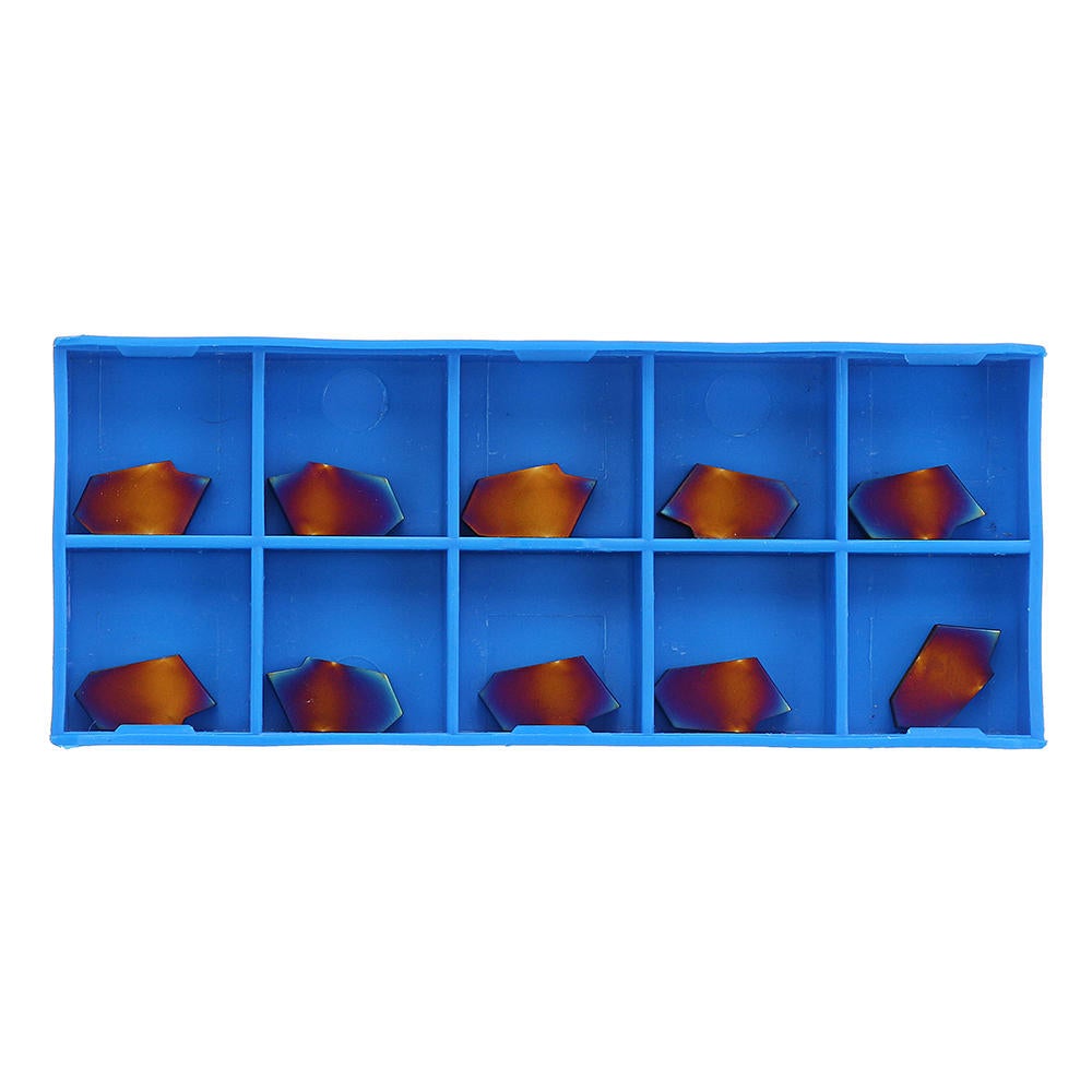 10pcs ZQMX3N11-1E Blue Nano Carbide Insert for Mill Cutter CNC Tool