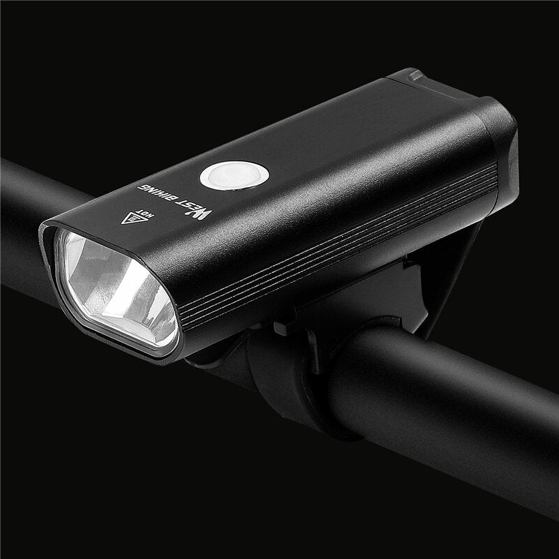 2200mAh 400Lm Bike Light Rainproof USB Rechargeable LED MTB Front Lamp Headlight Aluminum Alloy Ultralight Bike Flashlight