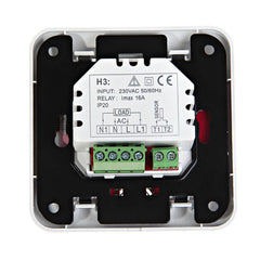 Digital Thermostat Weekly Programmable 16A 230V AC Wall Floor Thermostat With Sensor Cable Room Heat