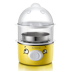 Egg Bolier 360W Double Layers Egg Steamer Automatic Egg Custard Machine Household Breakfast