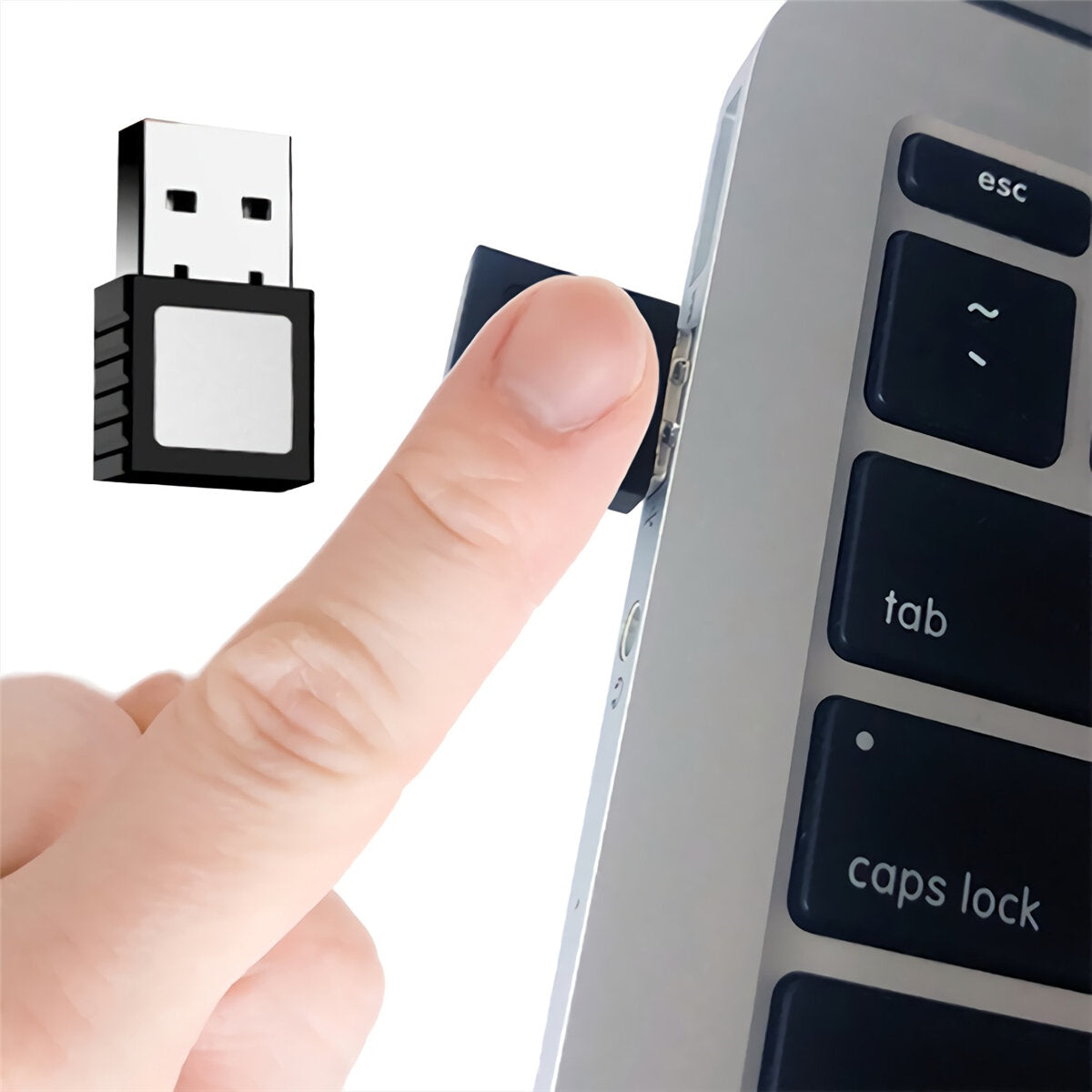 Mini Fingerprint Recognition Logger USB2.0 Smart ID 360 Full Angle Identification Adapter For Windows 10 32/64Bit Fingerprint Encryption Login
