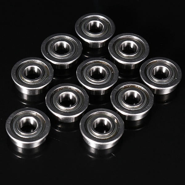 10pcs 5x11x4mm Flange Bushing Ball Bearings Flange Size 12.5x0.8mm