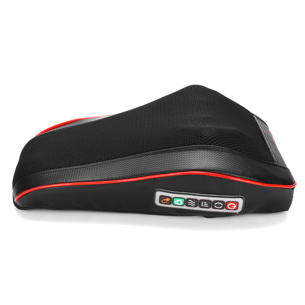 8D Surrounding Kneading Massager Pillow Back Neck Massage Lumbar Heat Cushion 3 Gears Adjustment