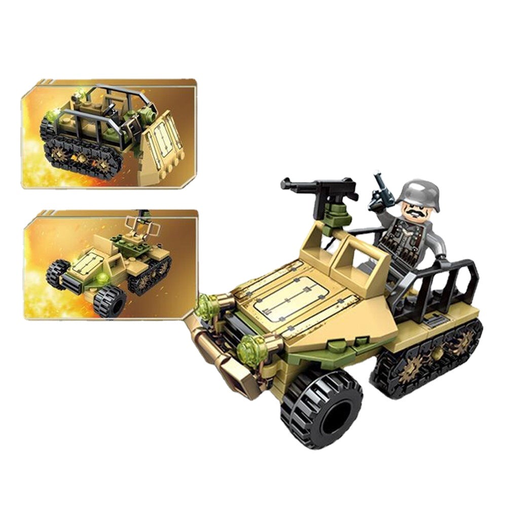 1061PCS Plastic & ABS 8 Kinds Of Steel Empire Themed Military War Bricks Toy For Children
