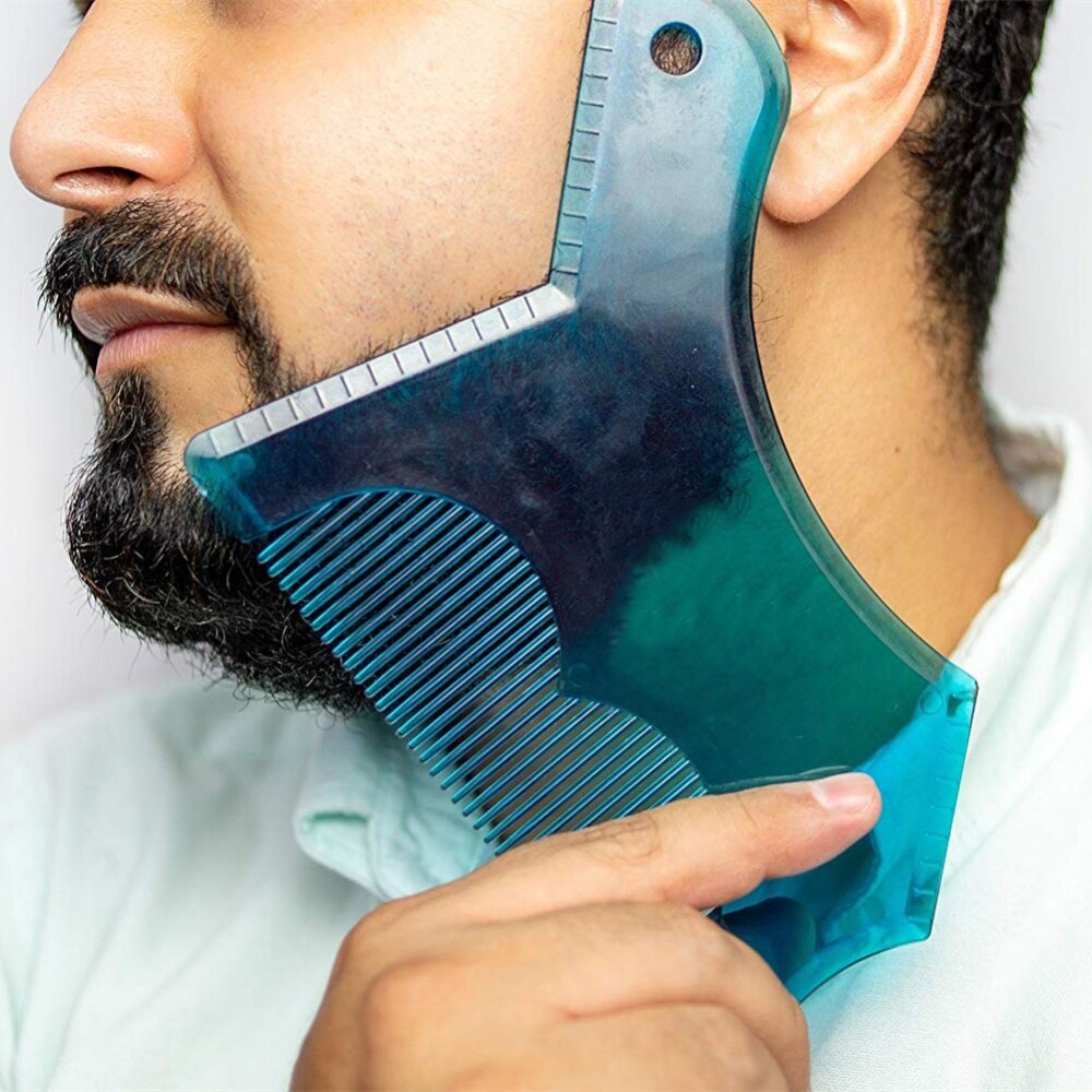 Beard Shaping Trimming Shaving Stencil Full-Size Comb Line Up Styling Tool