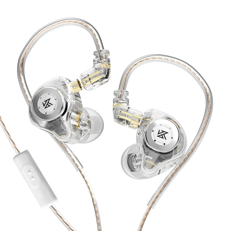 Dual Magnetic Circuit Dynamic Drive 10mm Earphone Hi-Fi Bass Earbud Sport Noise Cancelling Headset for KZ EDXPRO ZST ES4