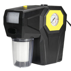 150psi 4 in 1 Tire Inflator Air Pump W/ LED Light Auto Air Compressor With Vacuum Cleaner