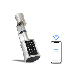 Smart Cylinder Lock APP Control TT Lock Digital Keypad Code RFID Card Keyless Door Lock For Home Hotel Apartment