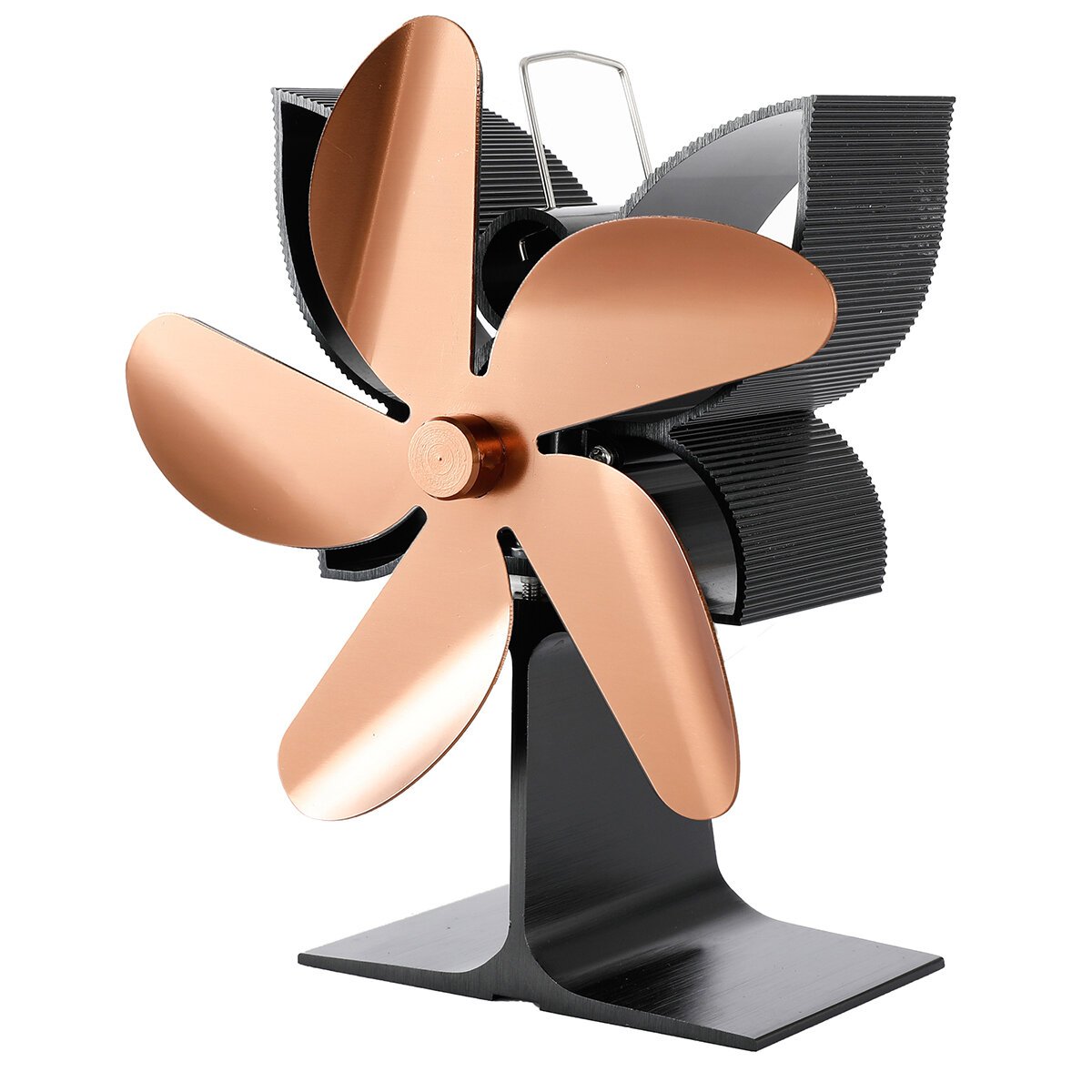 5 Blades Fireplace Fan Stove Fan Heated Fan Heat Powered Eco Fan Low Noise