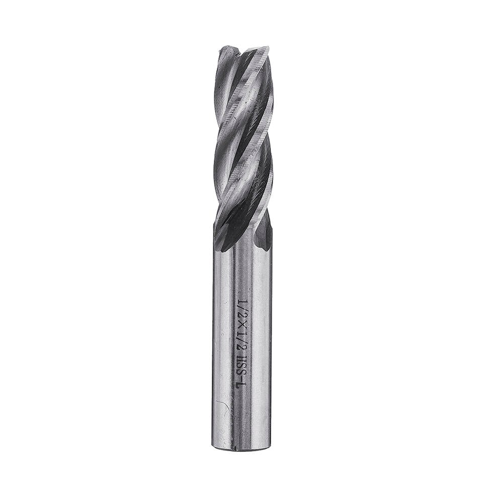6pcs 3/16-5/8" Imperial Milling Cutter Set High Speed Steel CNC Milling Bit Spiral End Mill Cutter