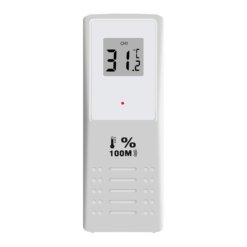 Wireless Weather Station Table Alarm Clock Calendar 12/24 Hours Indoor/Outdoor Temperature Display