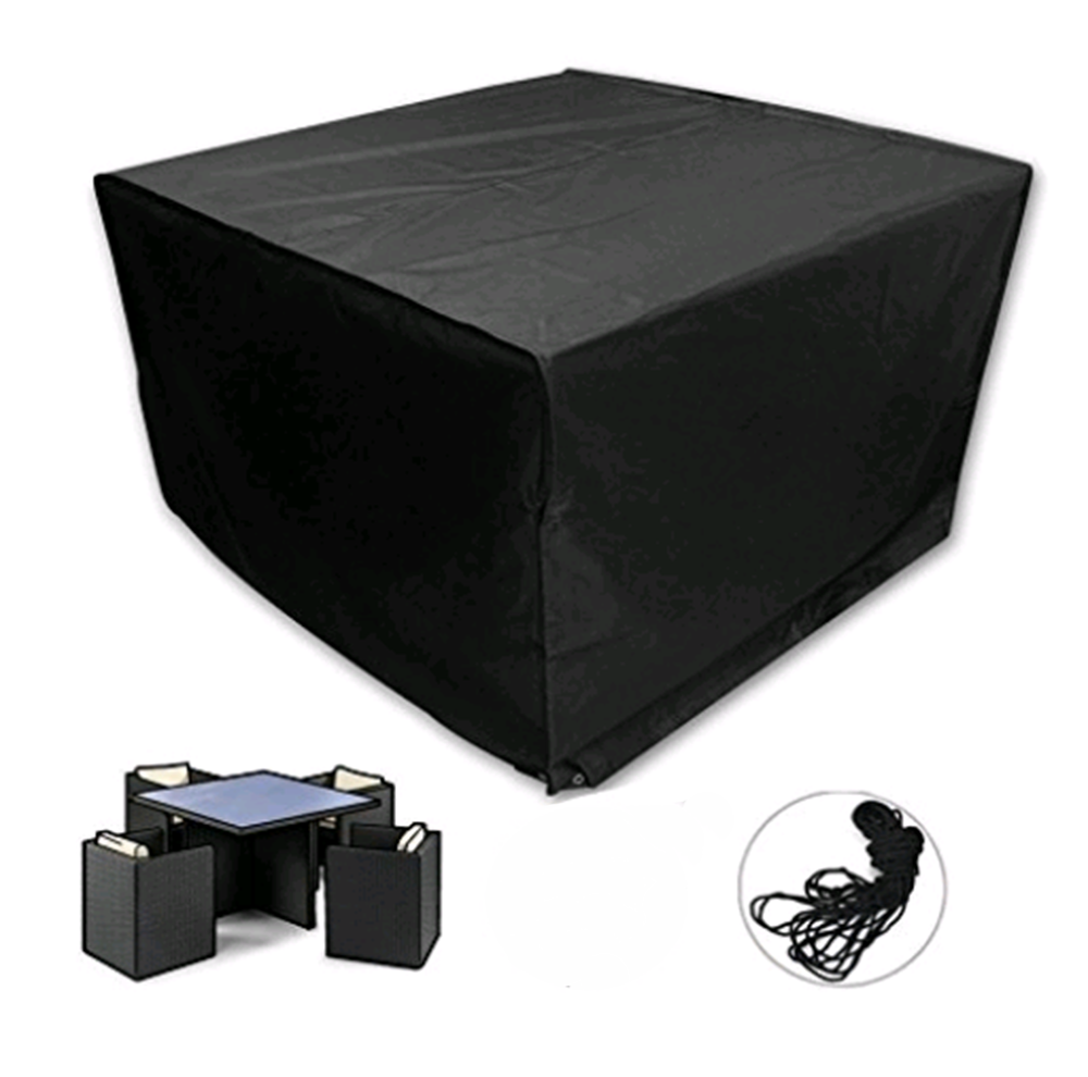 Garden Patio Rectangular Table Chairs Protective Cover Waterproof Dustproof Folding Furnitur Cover
