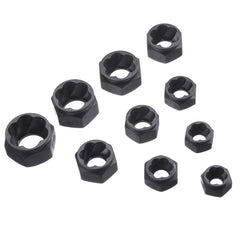 10pcs Damaged Nut Bolt Extractor Repair Kit Metric Broken Bolt Remover Stud Extractor