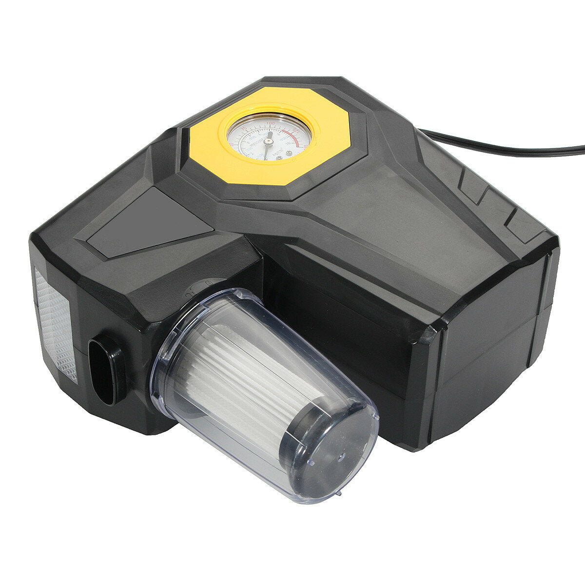 150psi 4 in 1 Tire Inflator Air Pump W/ LED Light Auto Air Compressor With Vacuum Cleaner