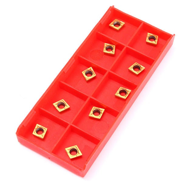 Lathe Boring Bar Turning Holder with 10pcs CCMT060204-HM Inserts