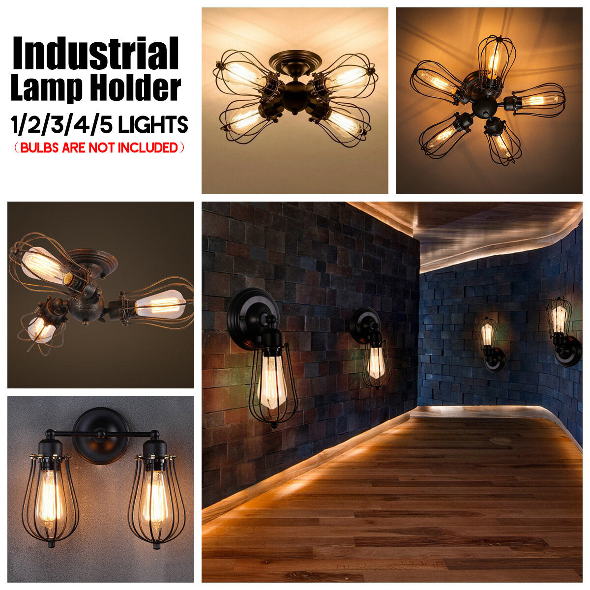 Wall Light Fixture Lamp Sconce Hallway E27 Vintage Home Coffice