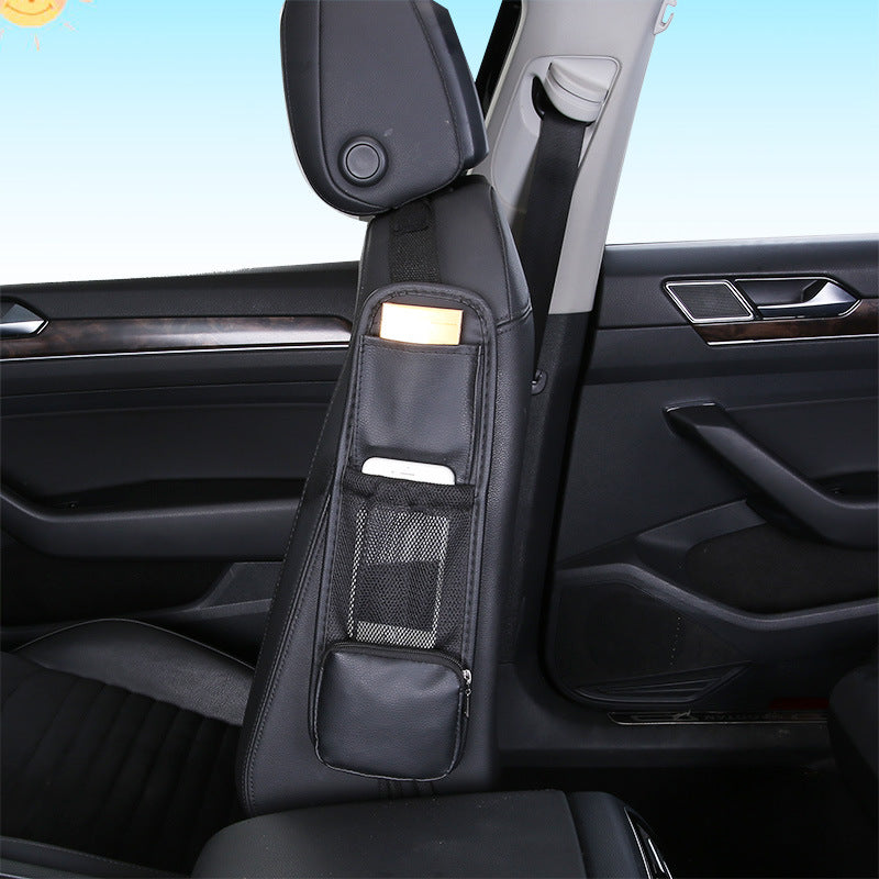 Multifunction PU Leather with Phone Sundries Storage Pocket Holder Car Seat Side Storage Bag