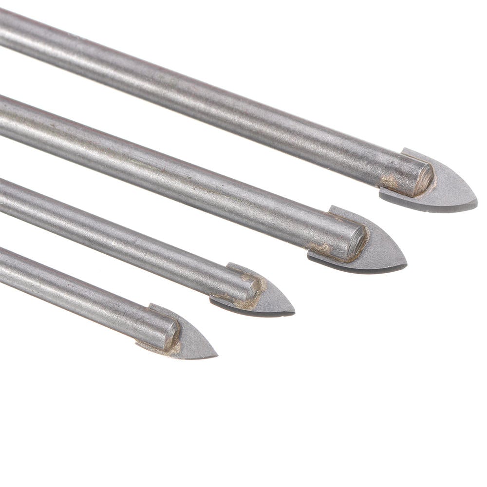 4Pcs 6/8mm Alloy Steel Triangle Drill Bits for Ceramic Wall Concrete Hole Opener
