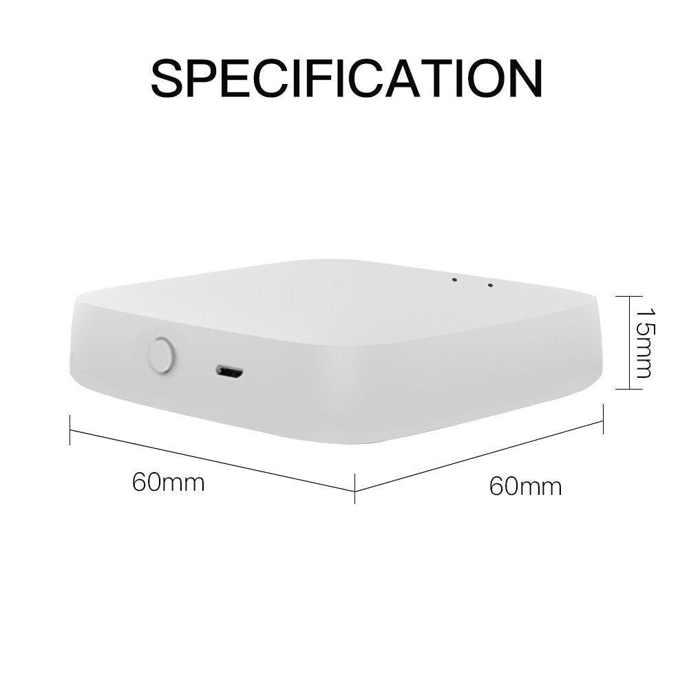 Multi-mode Smart Gateway WiFi Bluetooth Mesh Hub Work with Tuya Smart App Voice Control via Alexa Google Home